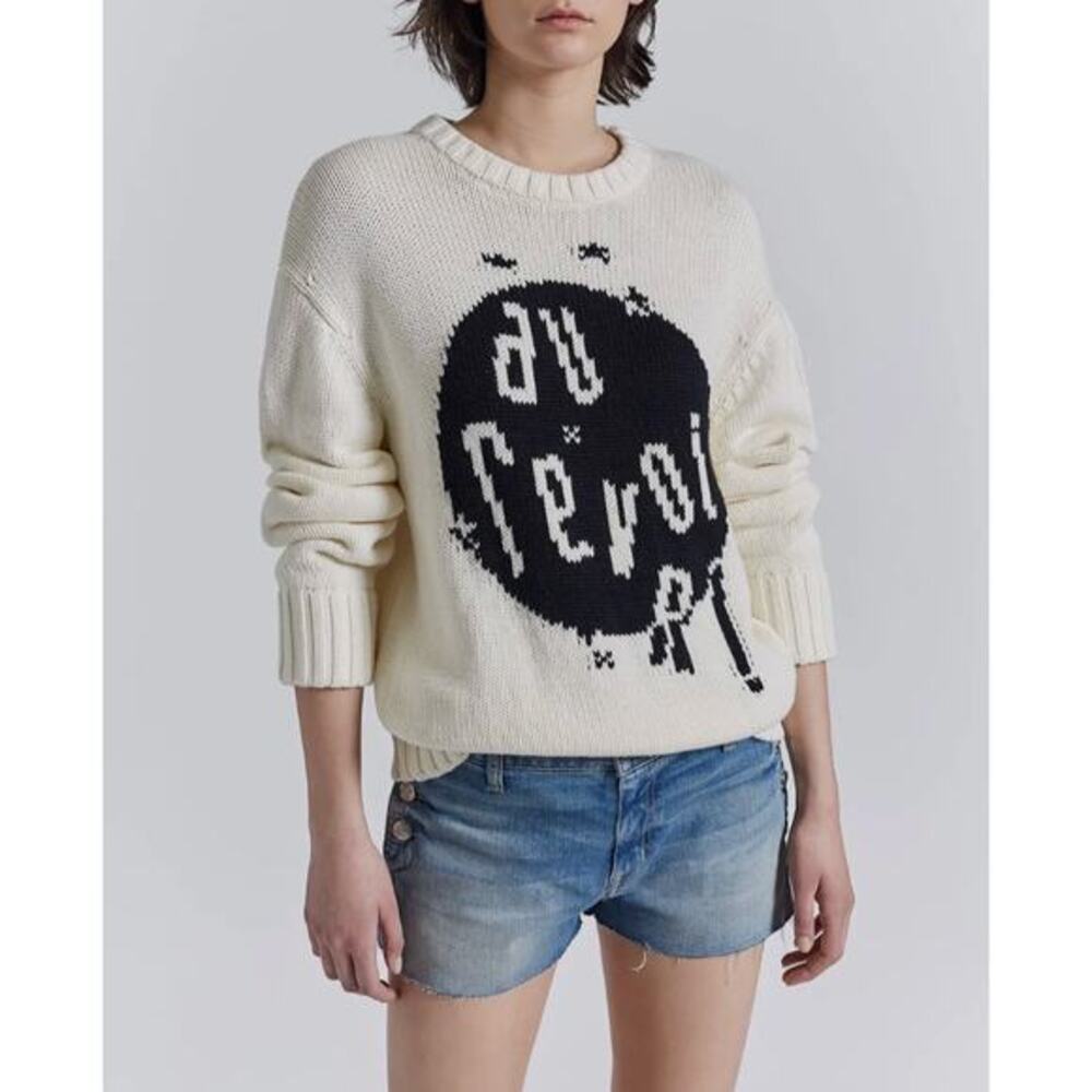 Current/Elliott The Loved Sweater in‎ Antique White